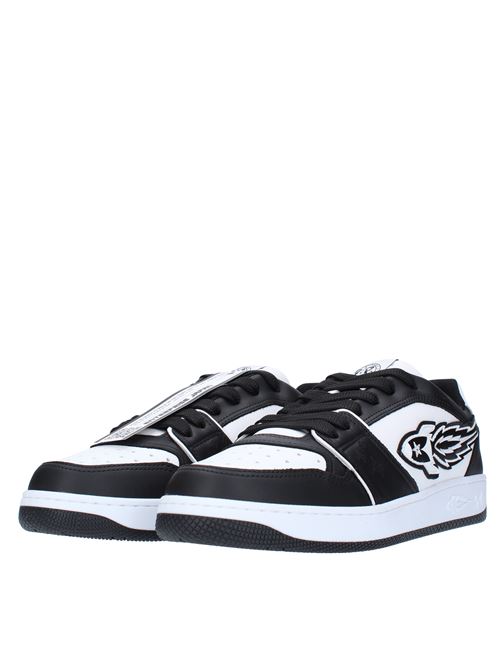 ENTERPRISE JAPAN ROCKET M-LOW leather trainers ENTERPRISE JAPAN | ROCKET M -LOW SNEBIANCO-NERO